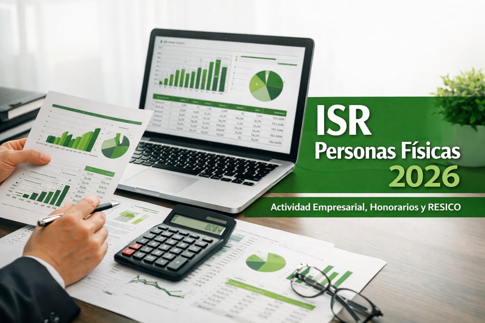 ISR Personas Físicas 2026: Cómo calcular impuestos en Actividad Empresarial, Honorarios y RESICO