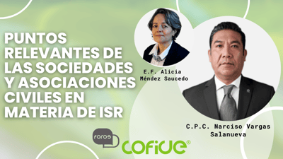 Puntos relevantes de las sociedades y asociaciones civiles en materia de ISR